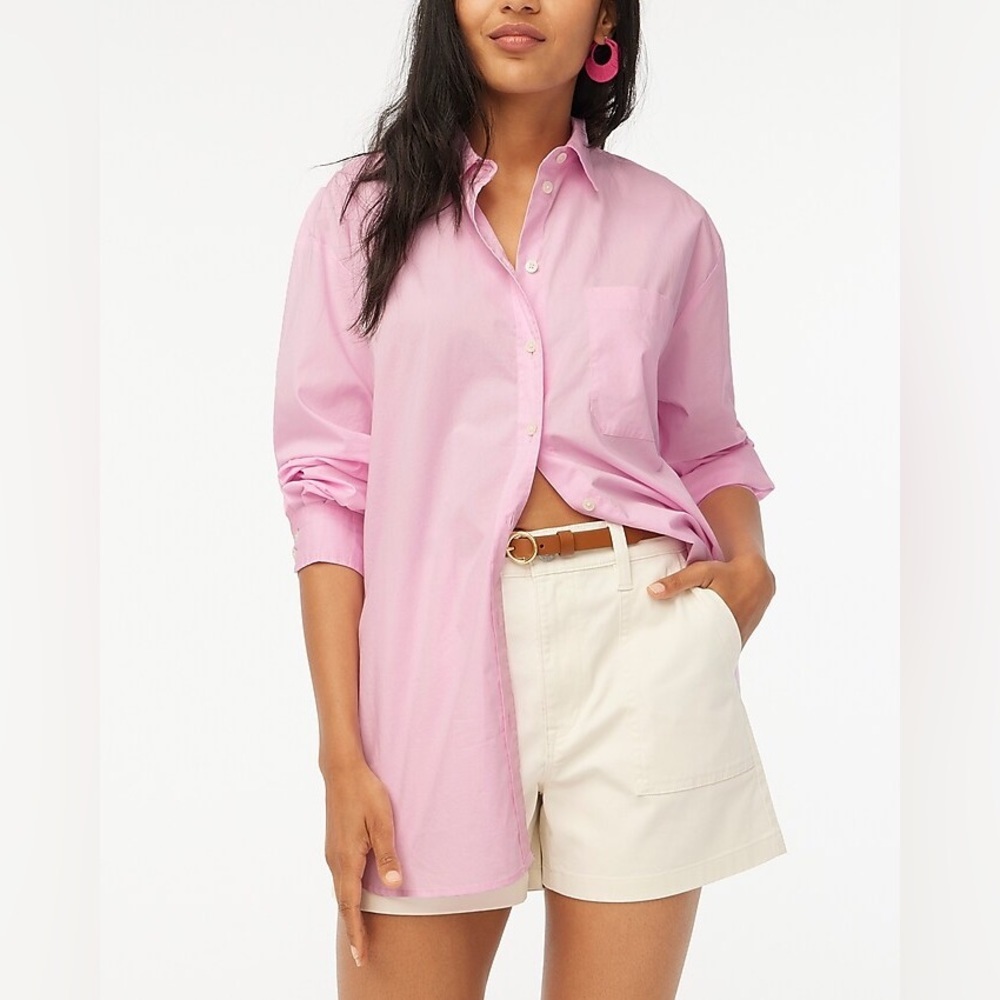 J Crew Petite relaxed button-up shirt BT869